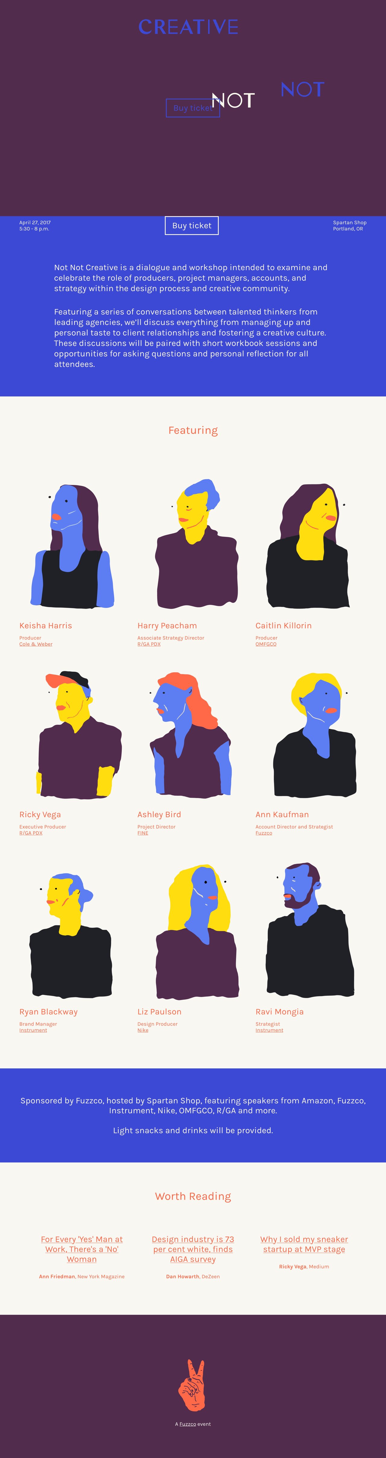 Not Not Creative Website Screenshot