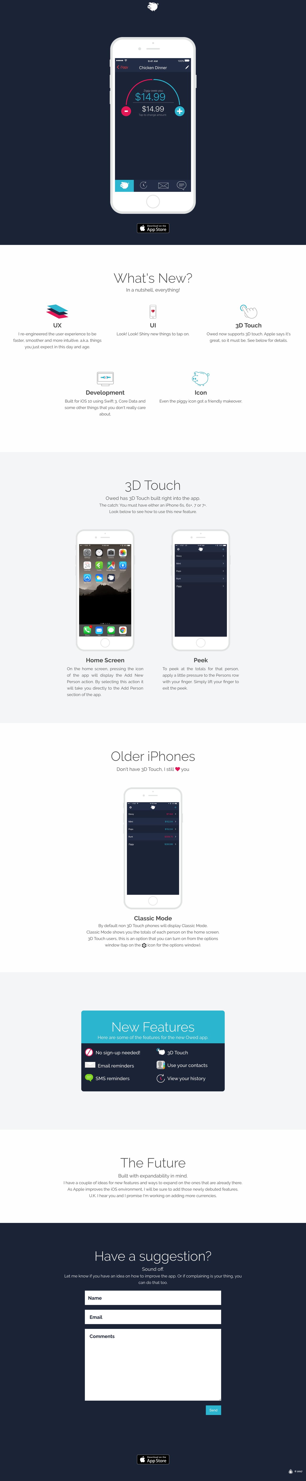 Owed Website Screenshot
