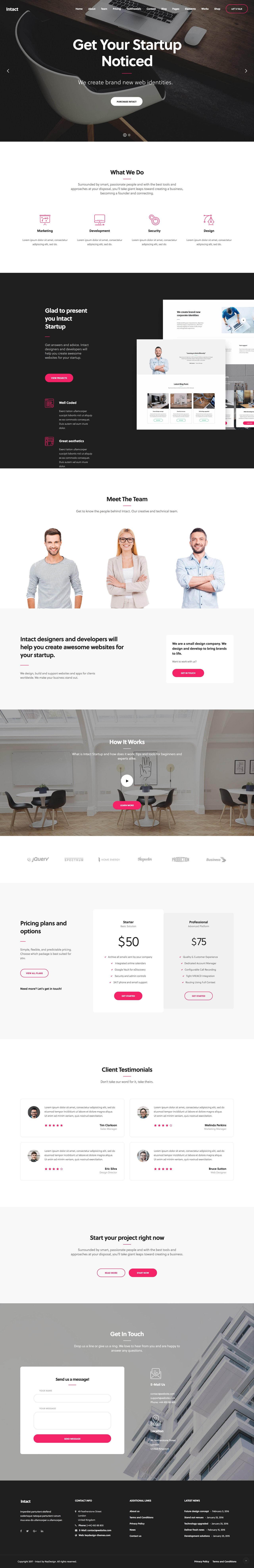 Intact Website Screenshot