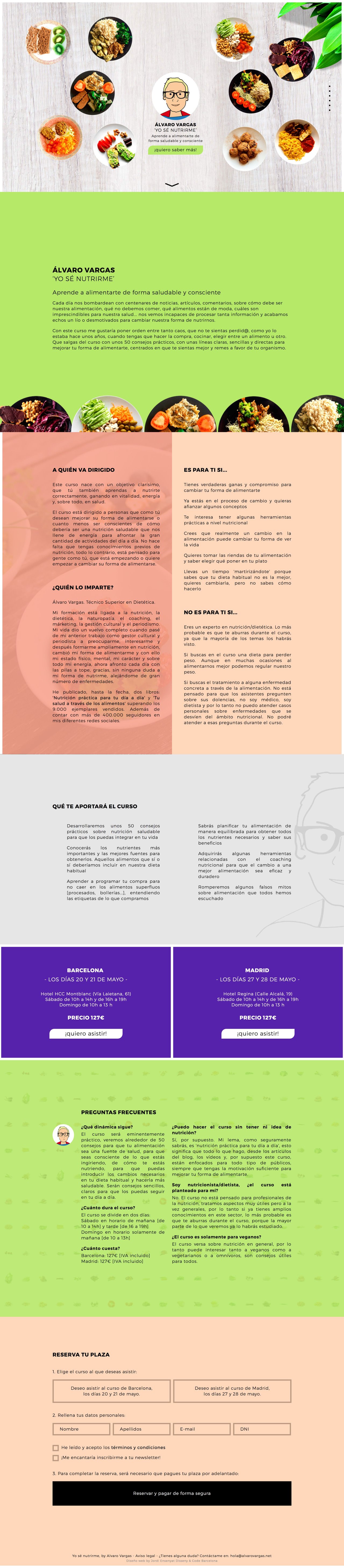 Yo sé nutrirme Website Screenshot