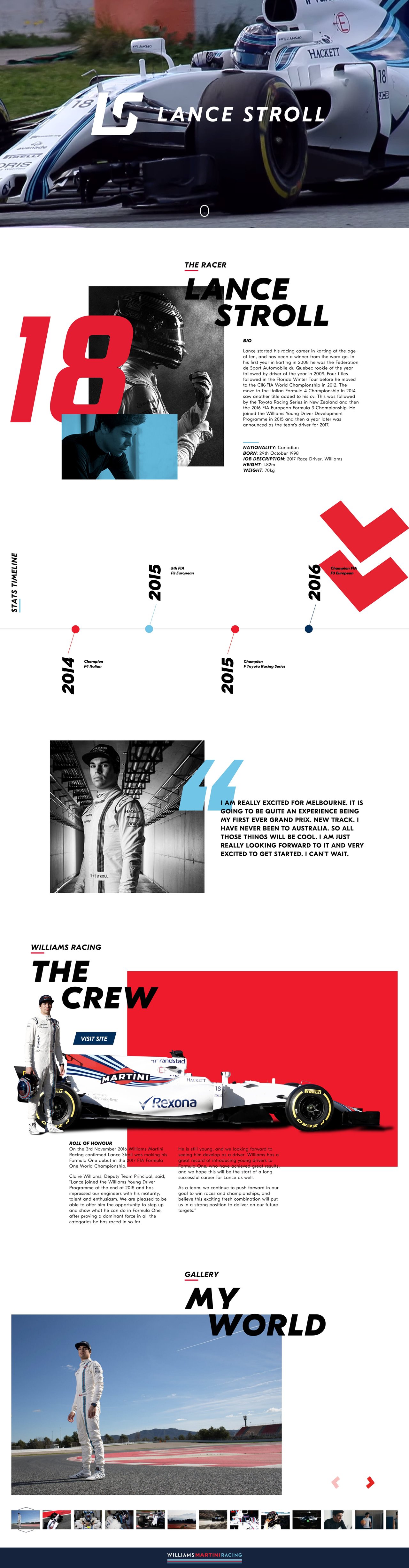 Lance Stroll Website Screenshot