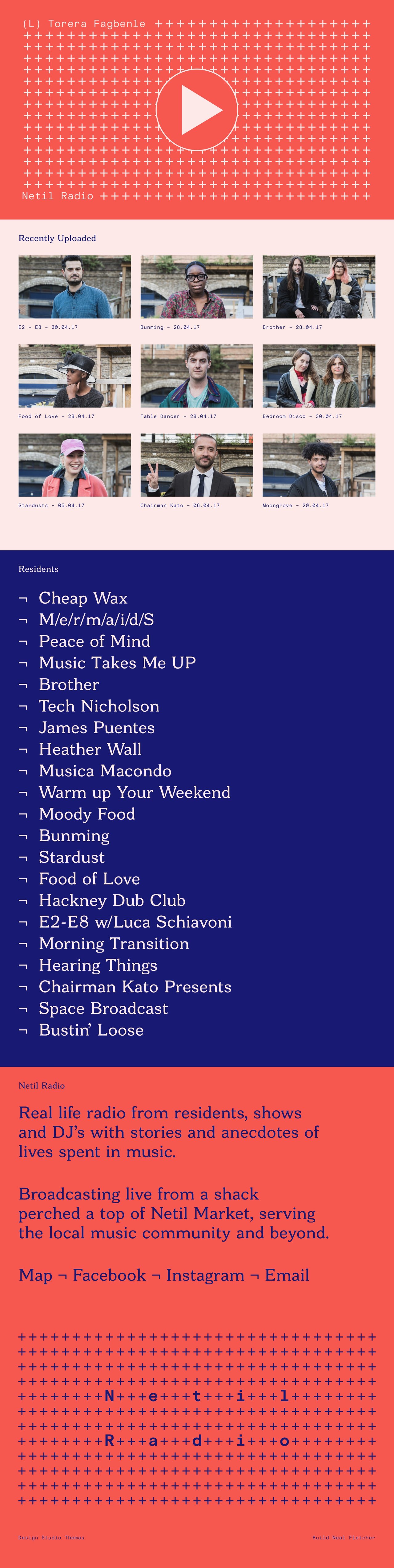 Netil Radio Website Screenshot