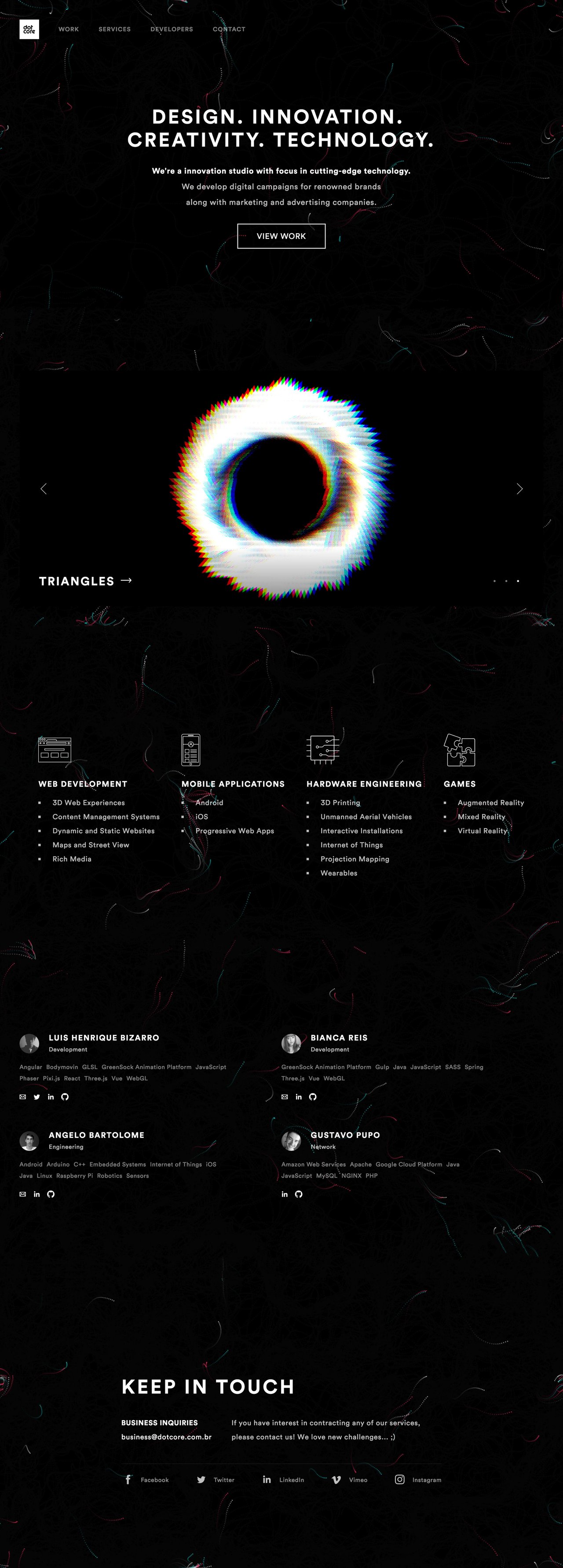 Dotcore Website Screenshot