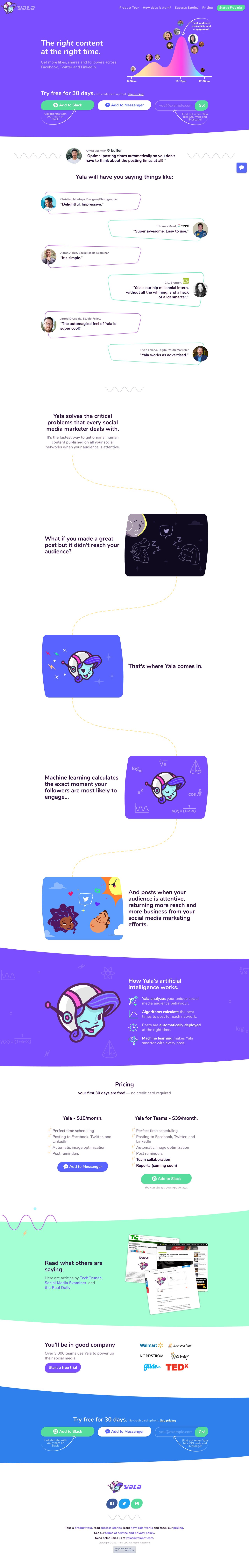 Yala! Website Screenshot