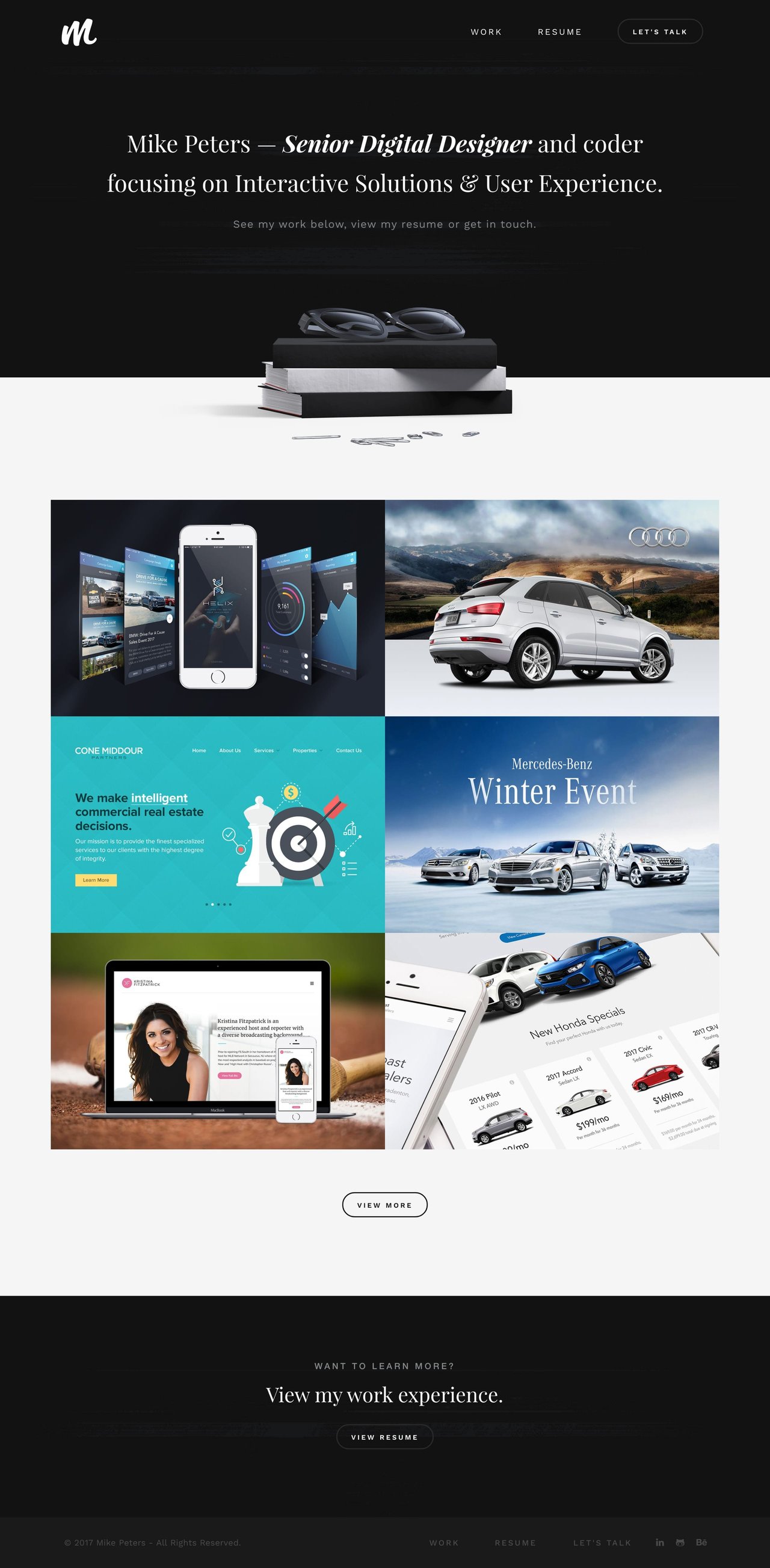 Mike Peters Website Screenshot