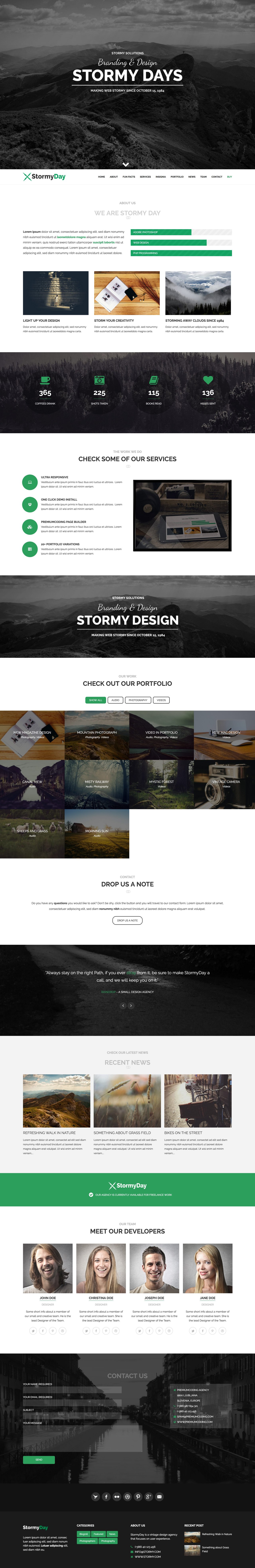 Stormyday Website Screenshot