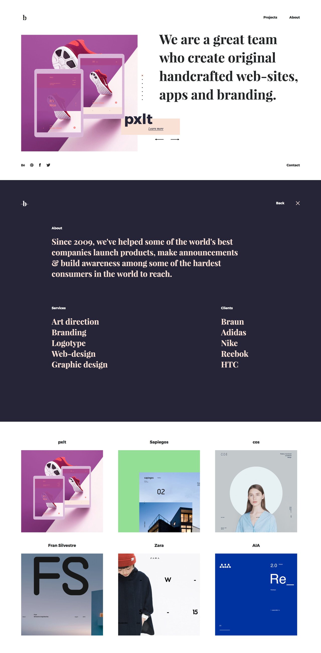 Brut Website Screenshot