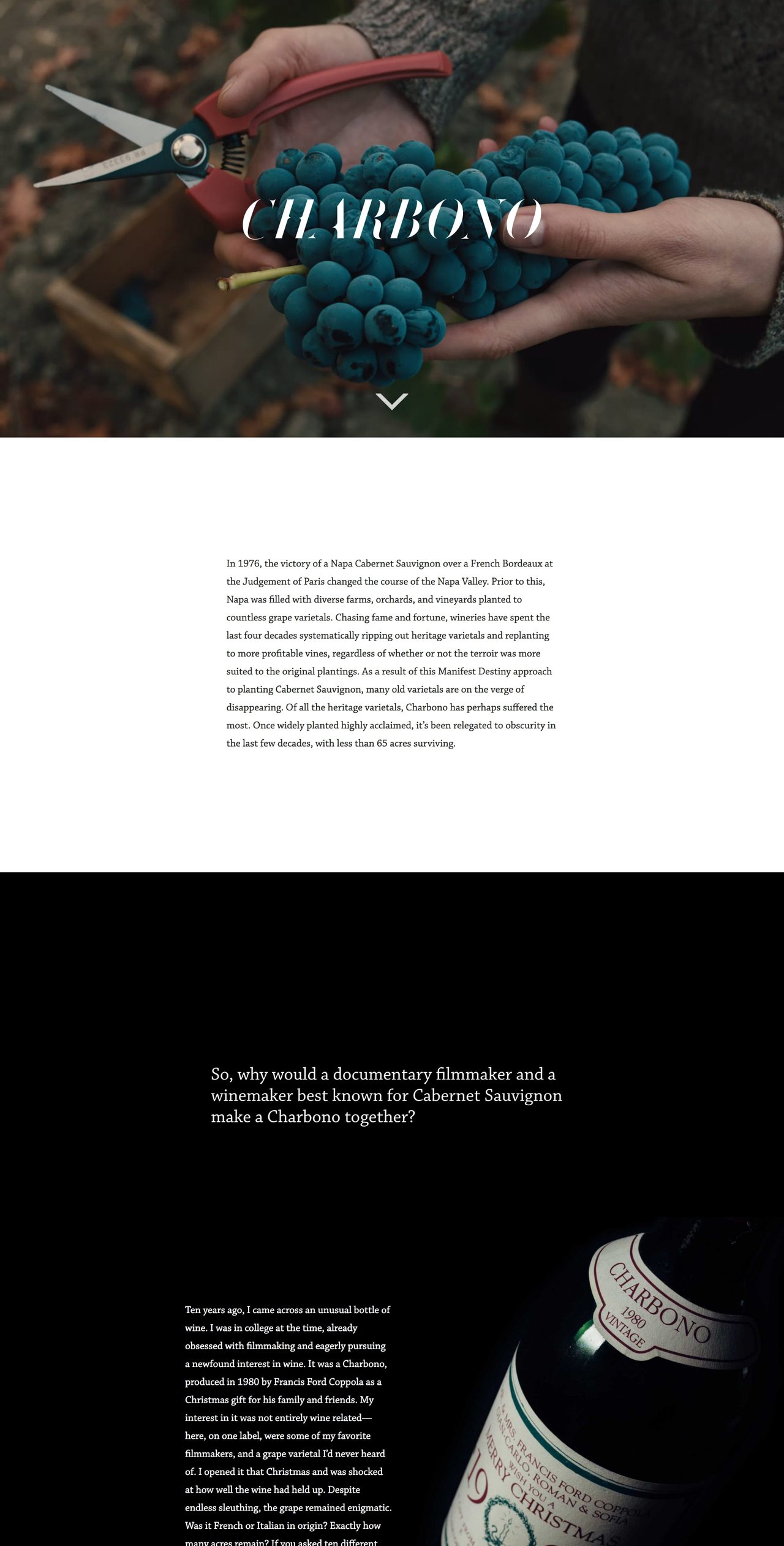 Matt Morris Wines Website Screenshot