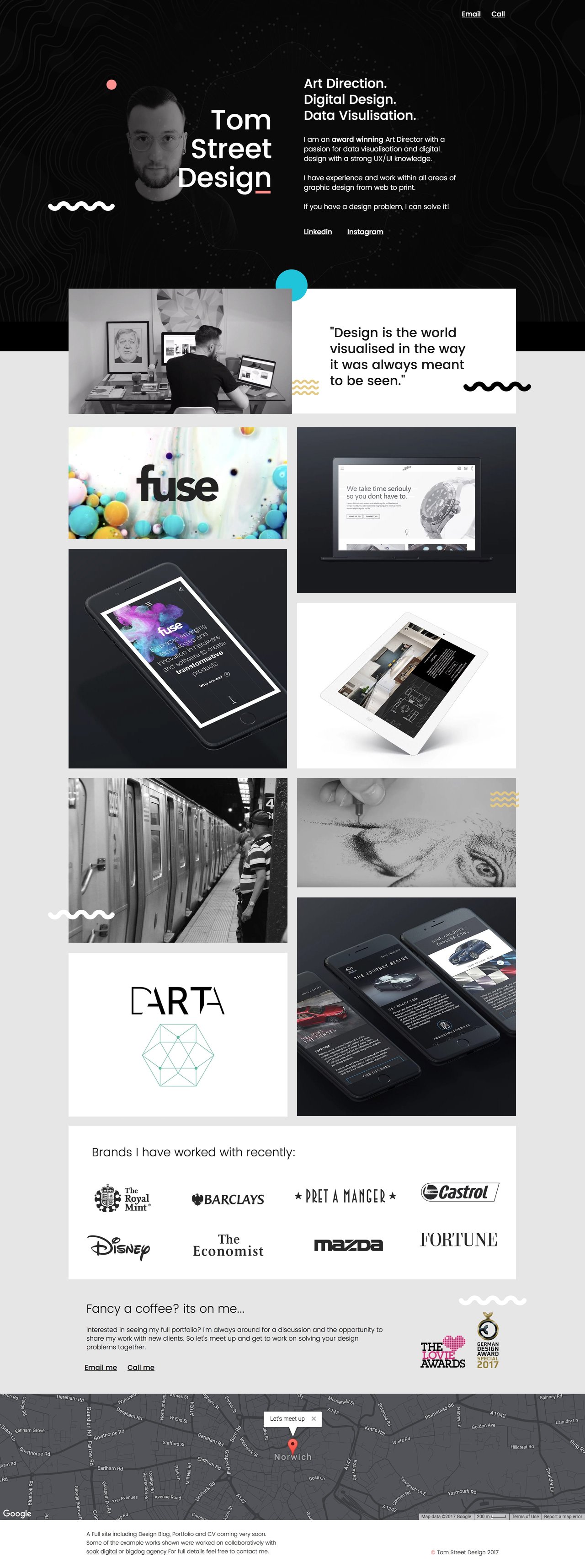 Tom Street Website Screenshot