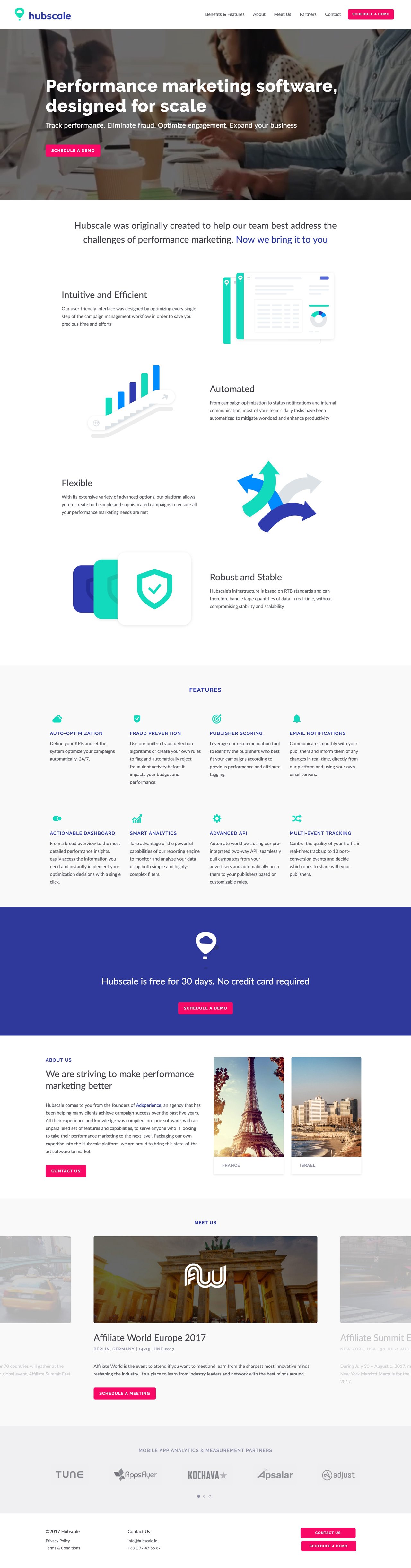 Hubscale Website Screenshot