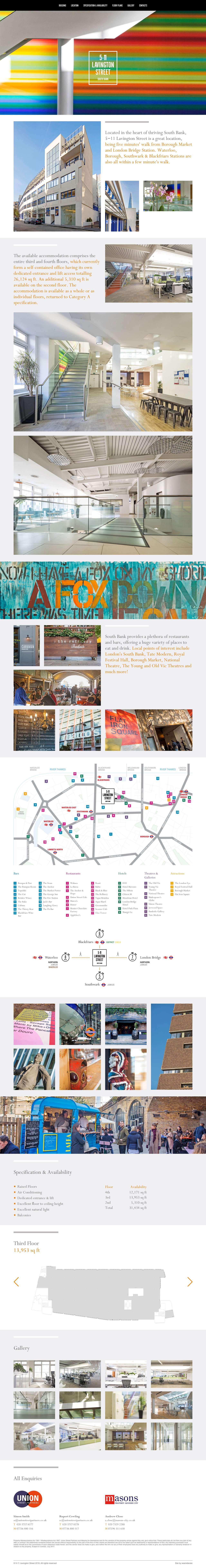 5-11 Lavington Street Website Screenshot