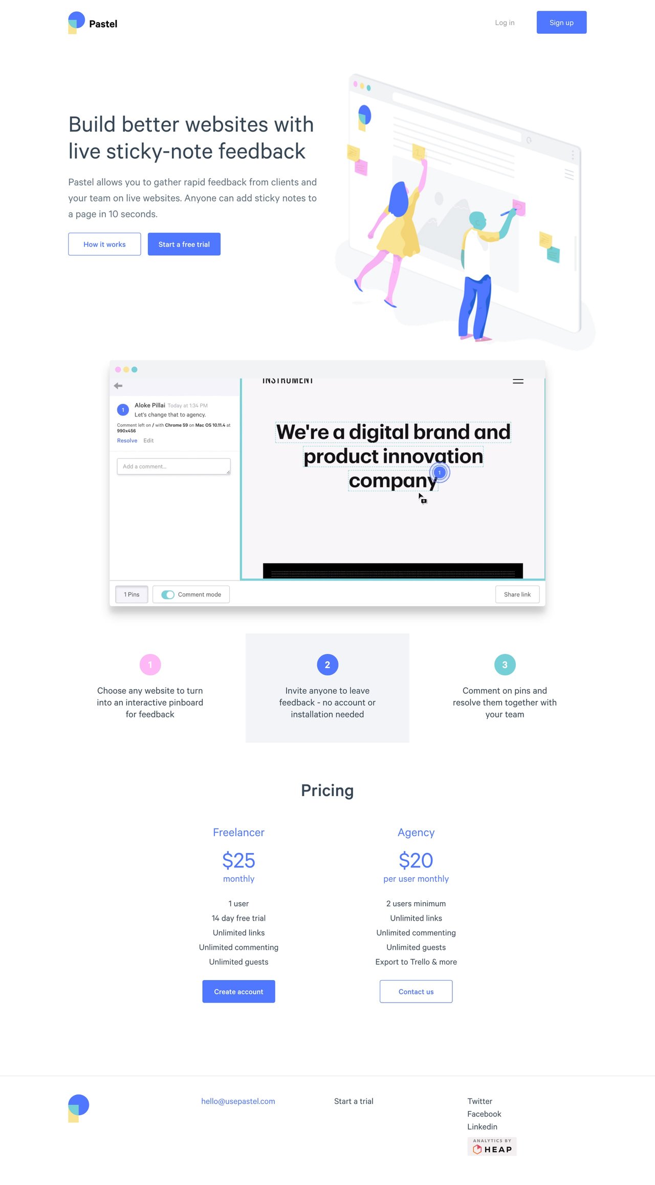 Pastel Website Screenshot