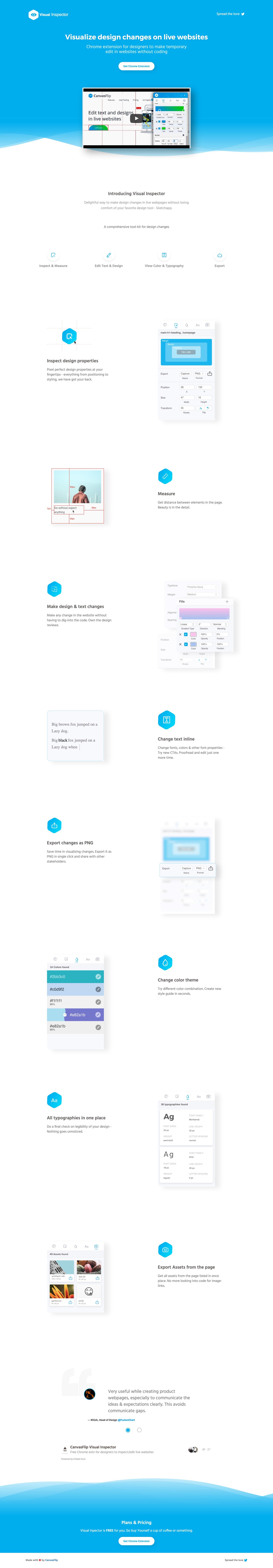 Visual Inspector Website Screenshot