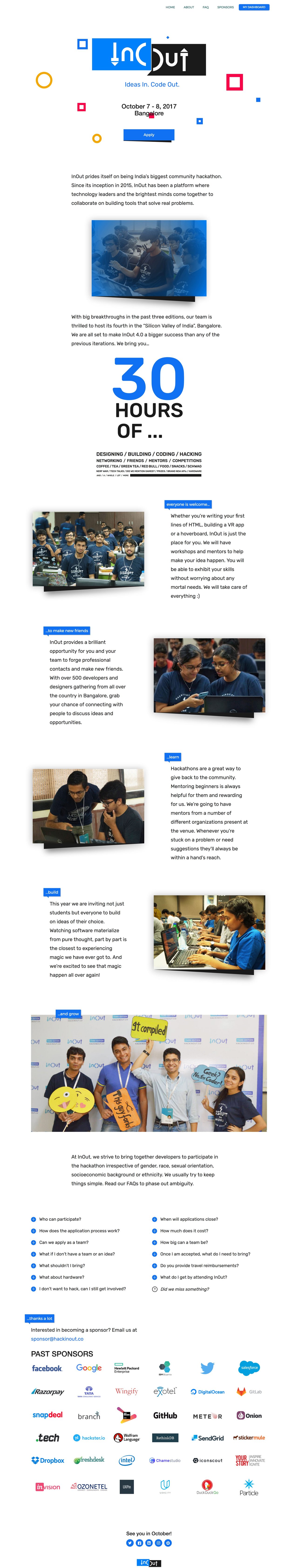 InOut 4.0 Website Screenshot