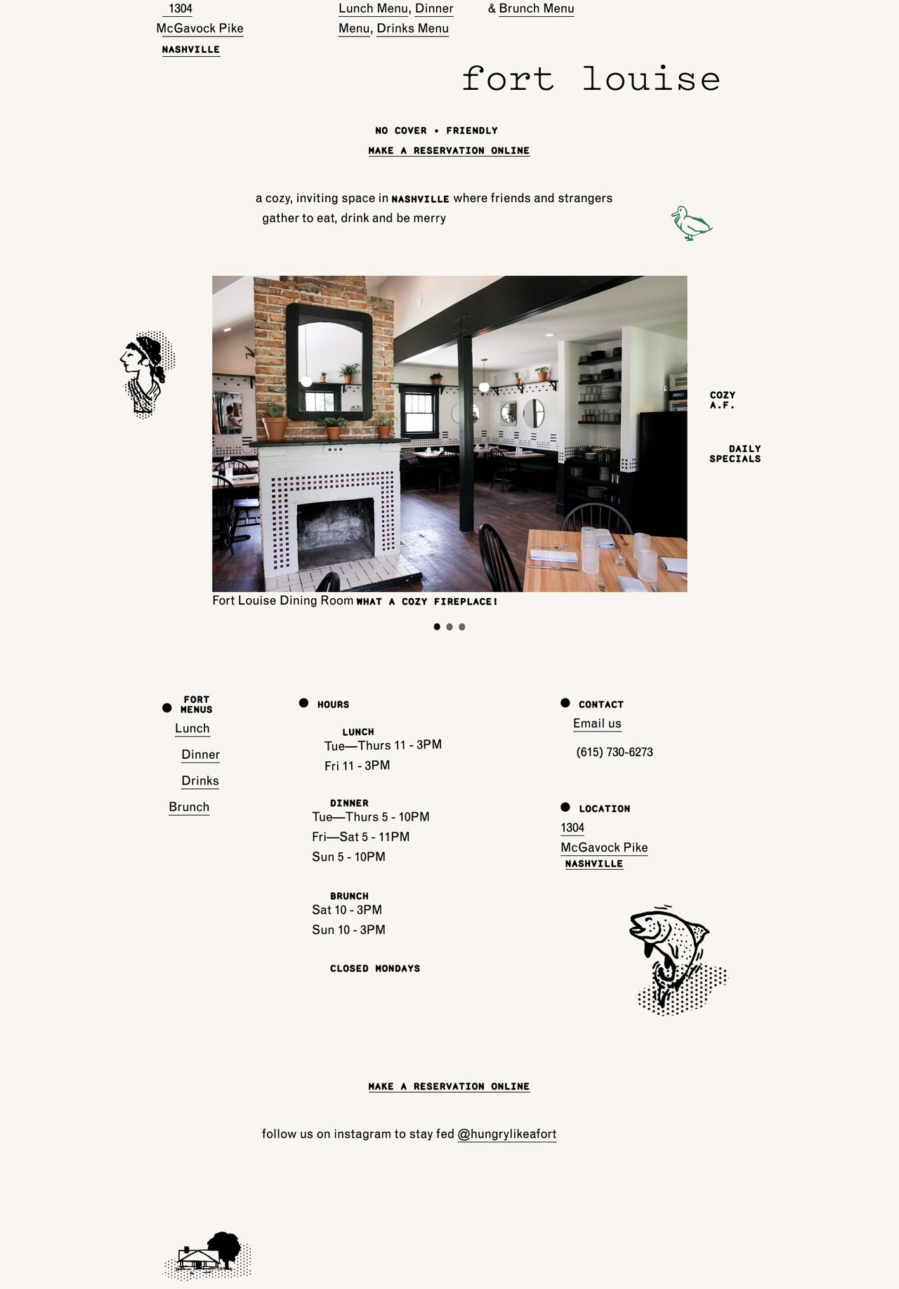 Fort Louise Website Screenshot