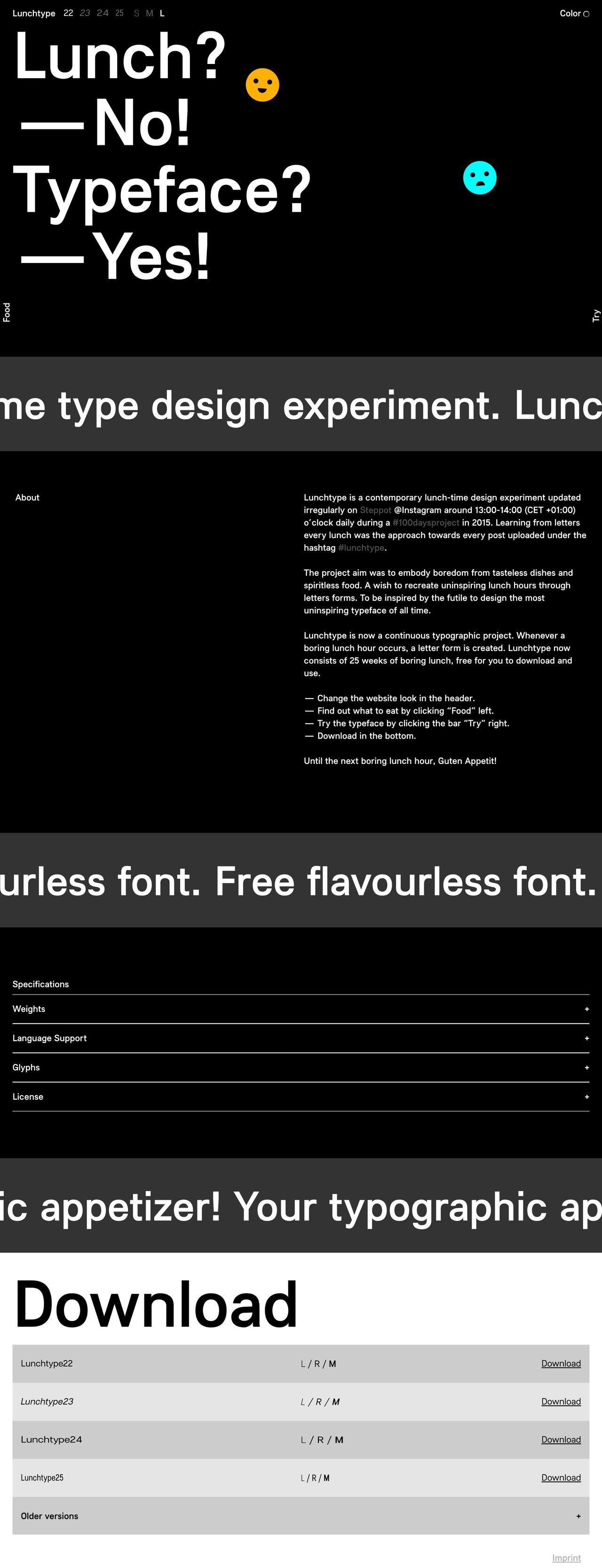 Lunchtype Website Screenshot