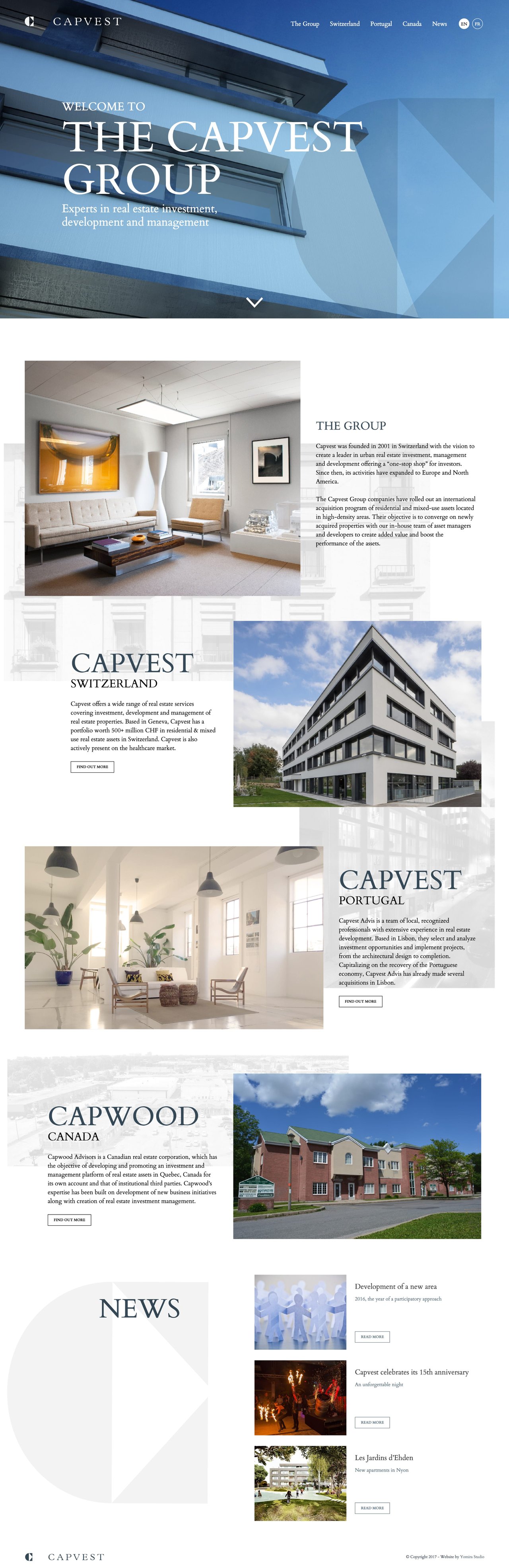 The Capvest Group Website Screenshot