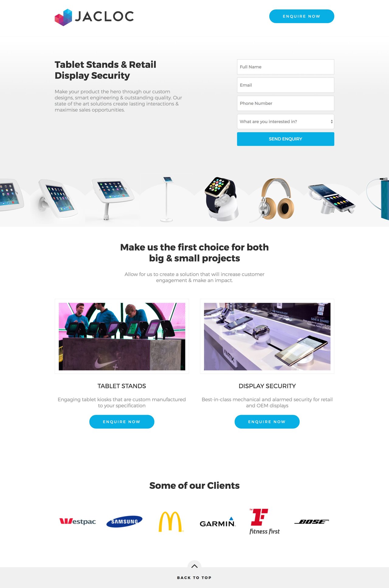 Jacloc Website Screenshot