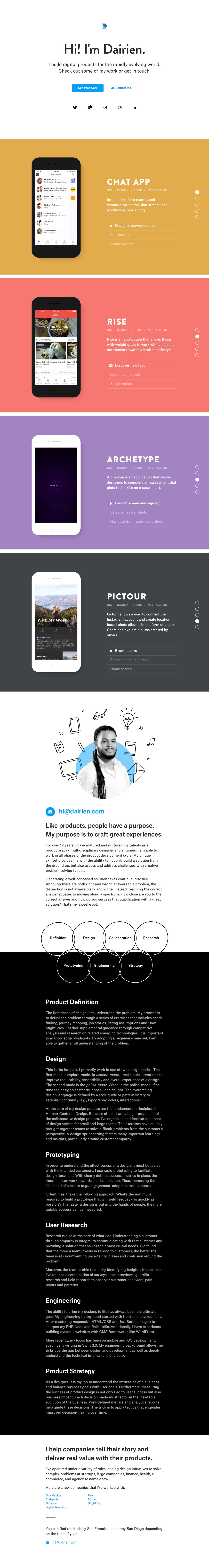 Dairien Boyd Website Screenshot