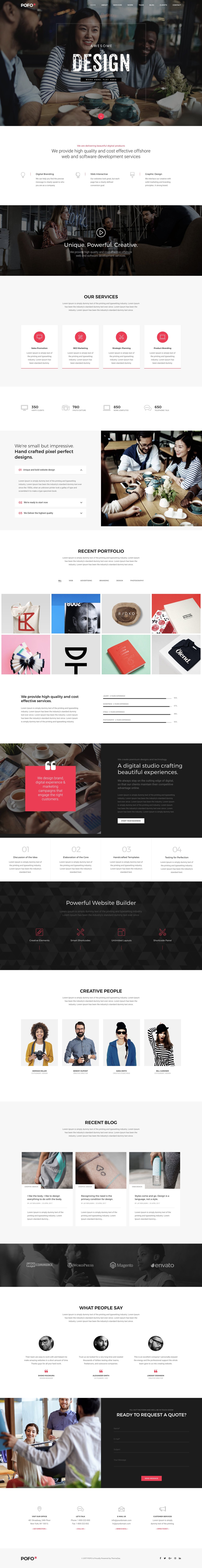 Pofo Website Screenshot