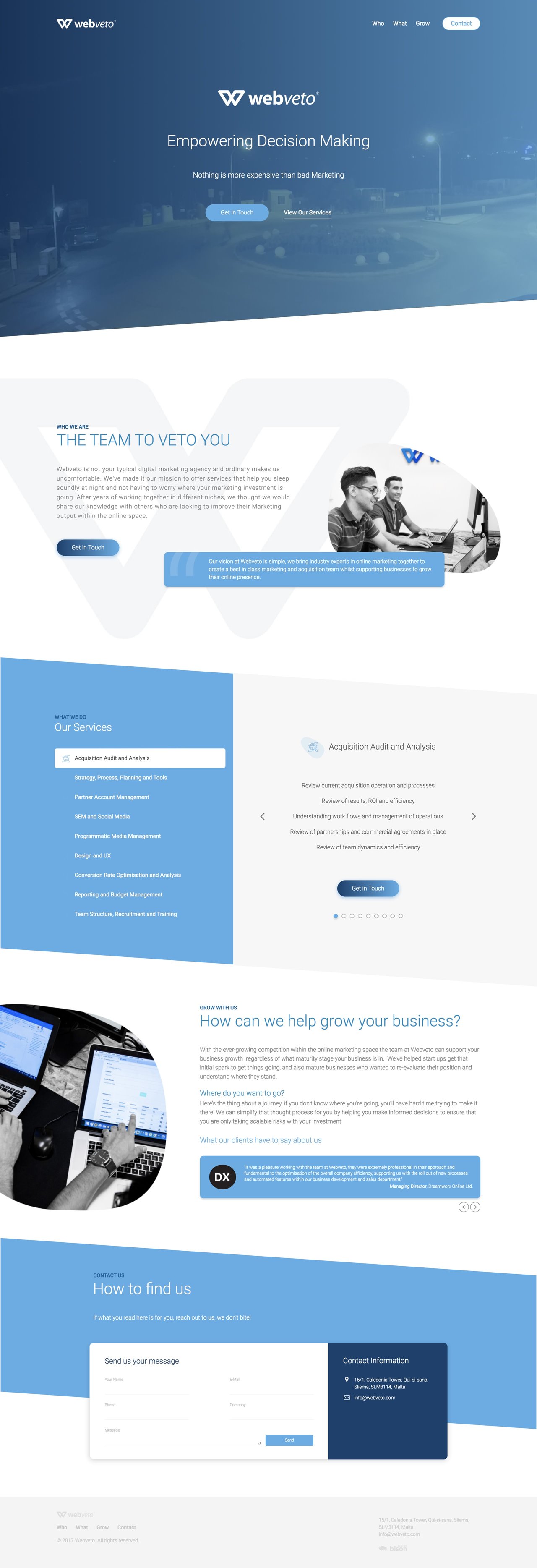 Webveto Website Screenshot