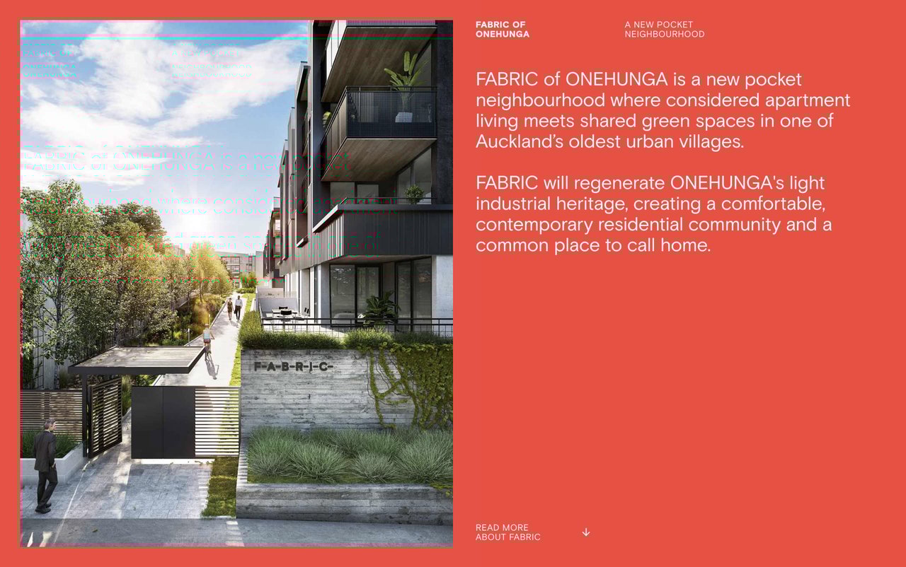 Fabric of Omehunga Website Screenshot