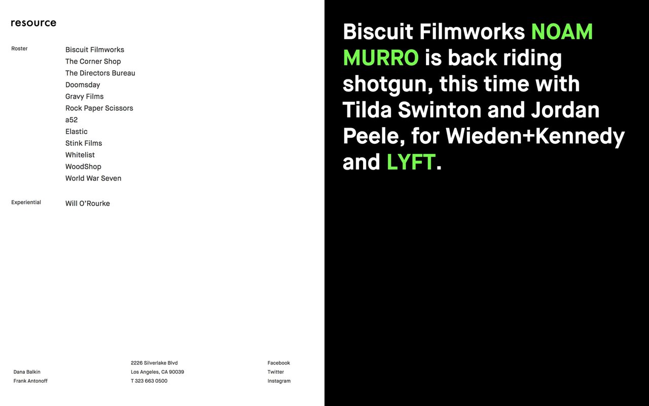 Resource LA Website Screenshot