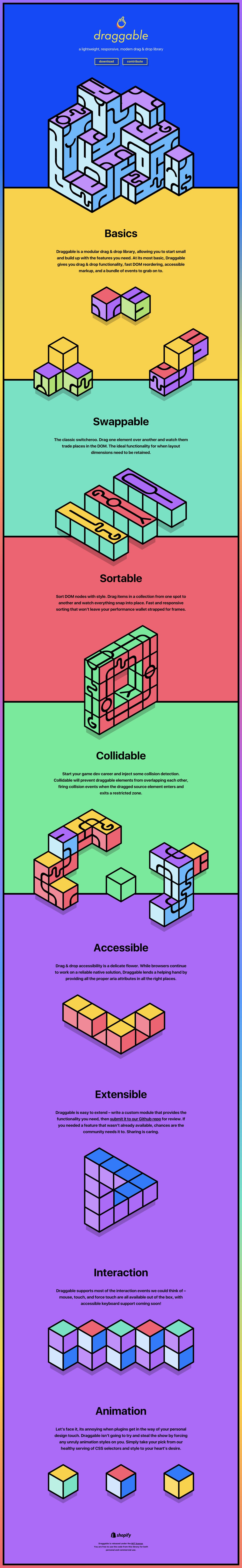 Draggable JS Website Screenshot