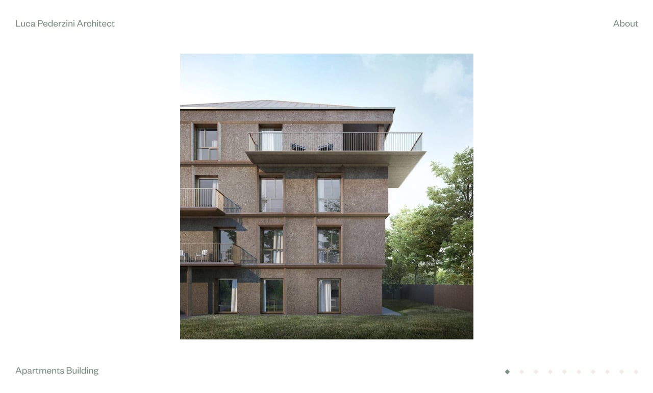 Luca Pederzini Website Screenshot