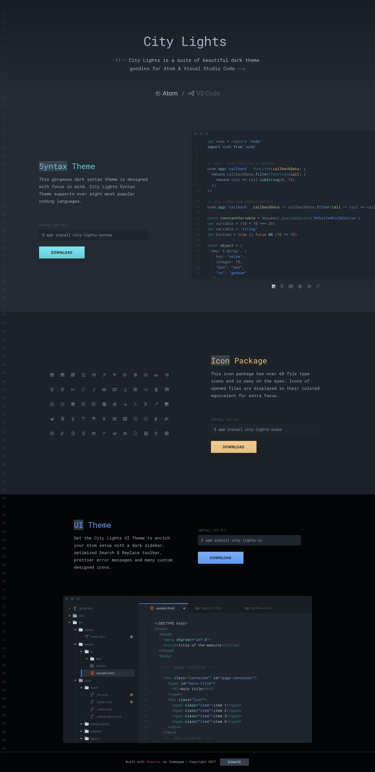 City Lights Website Screenshot
