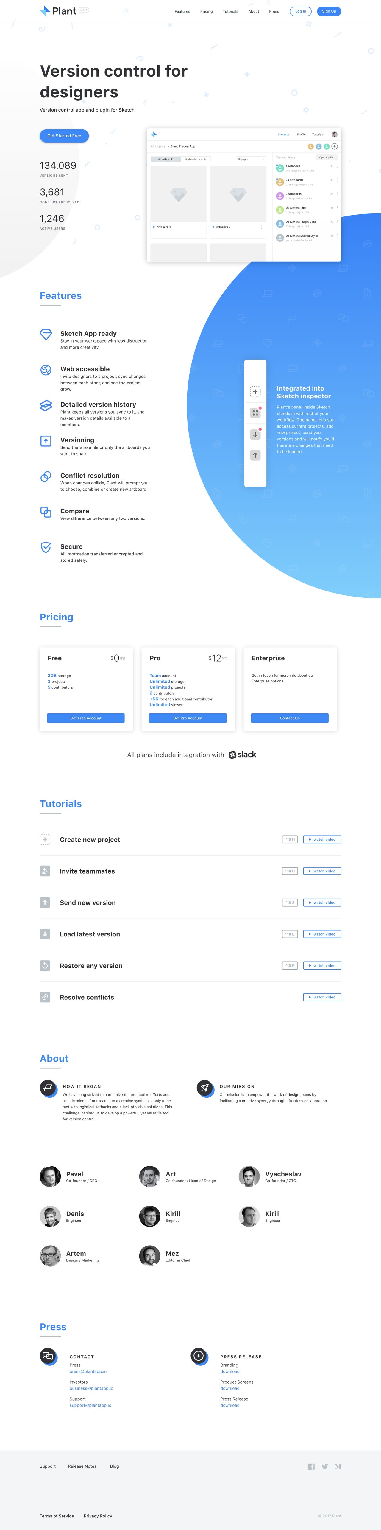 Plant Website Screenshot