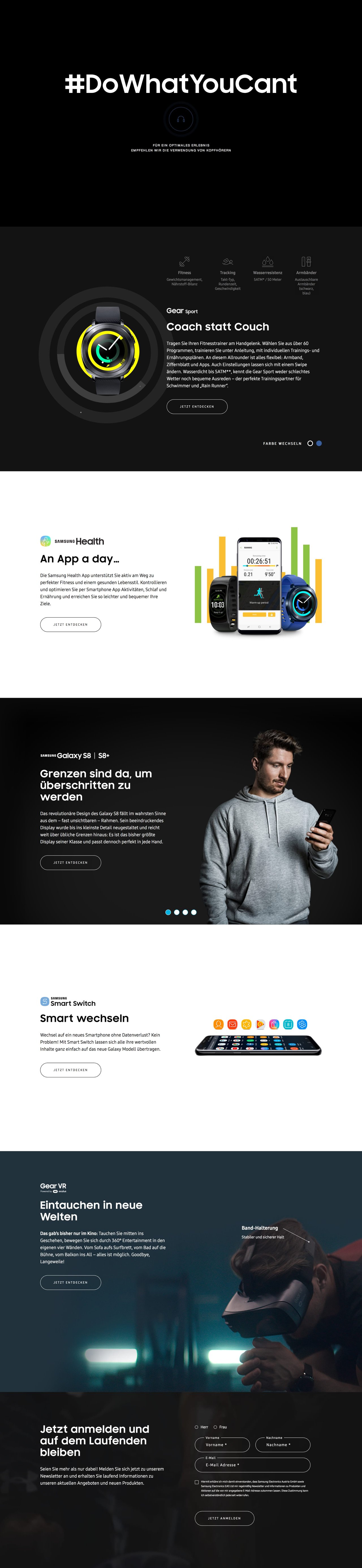 #DoWhatYouCant Website Screenshot