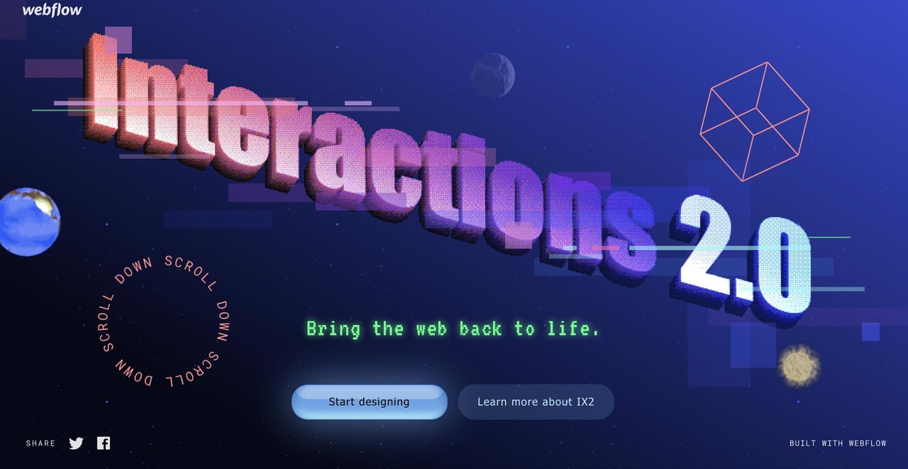 Interactions 2.0 Website Screenshot