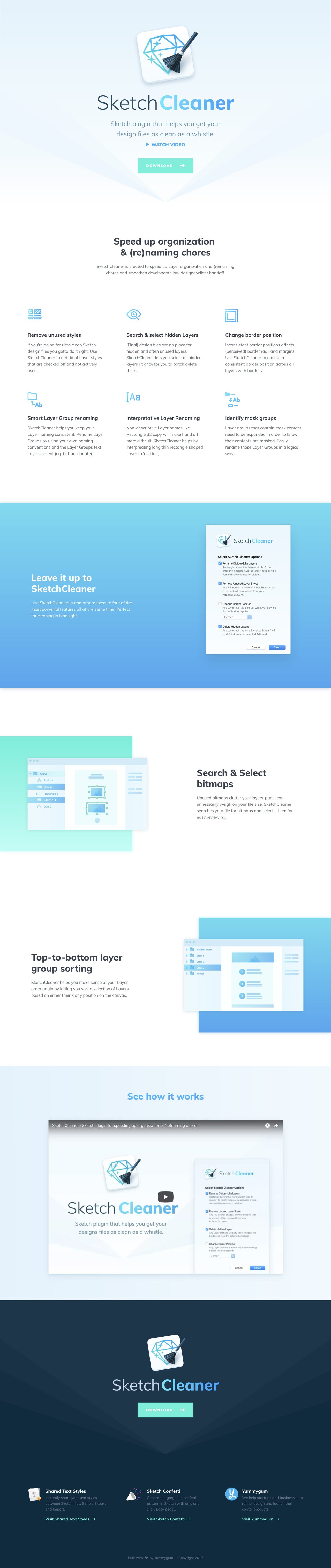 SketchCleaner Website Screenshot