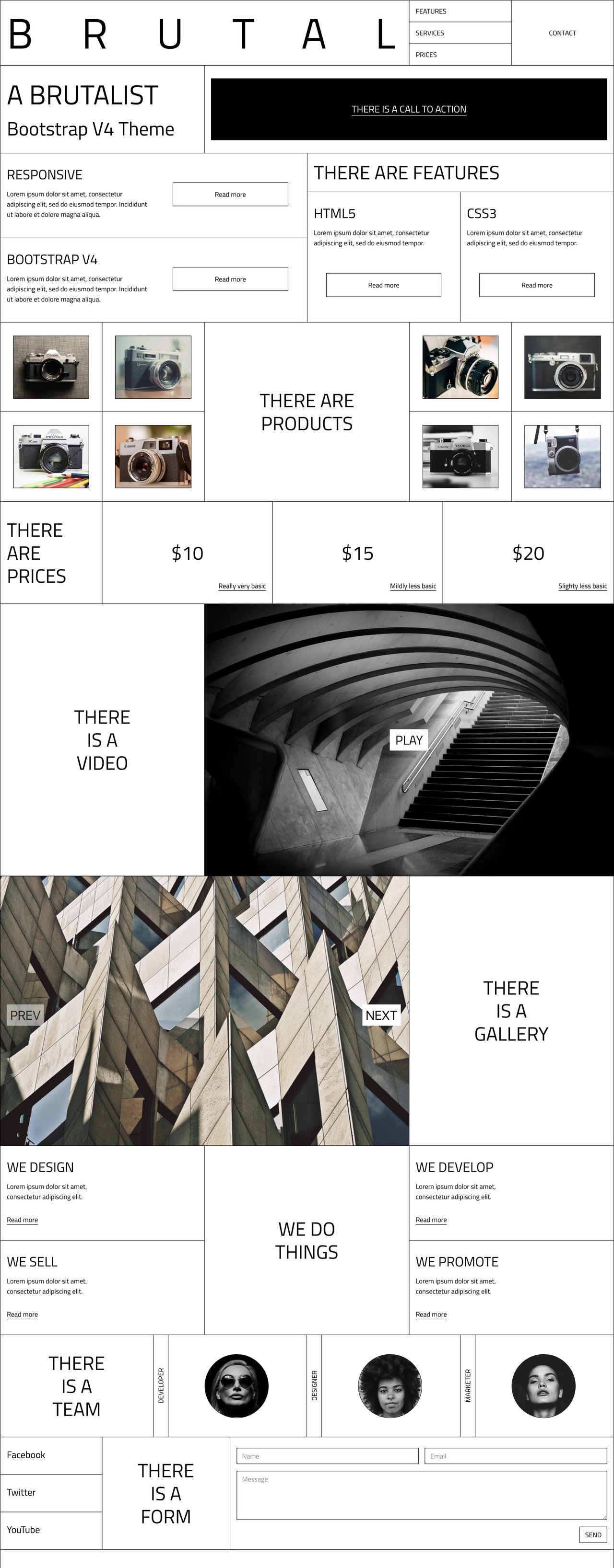 Brutal Website Screenshot