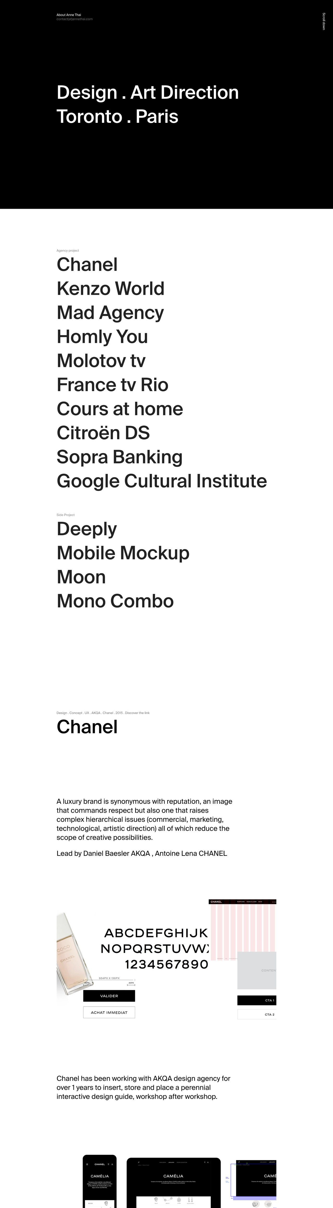 Anne Thai Website Screenshot