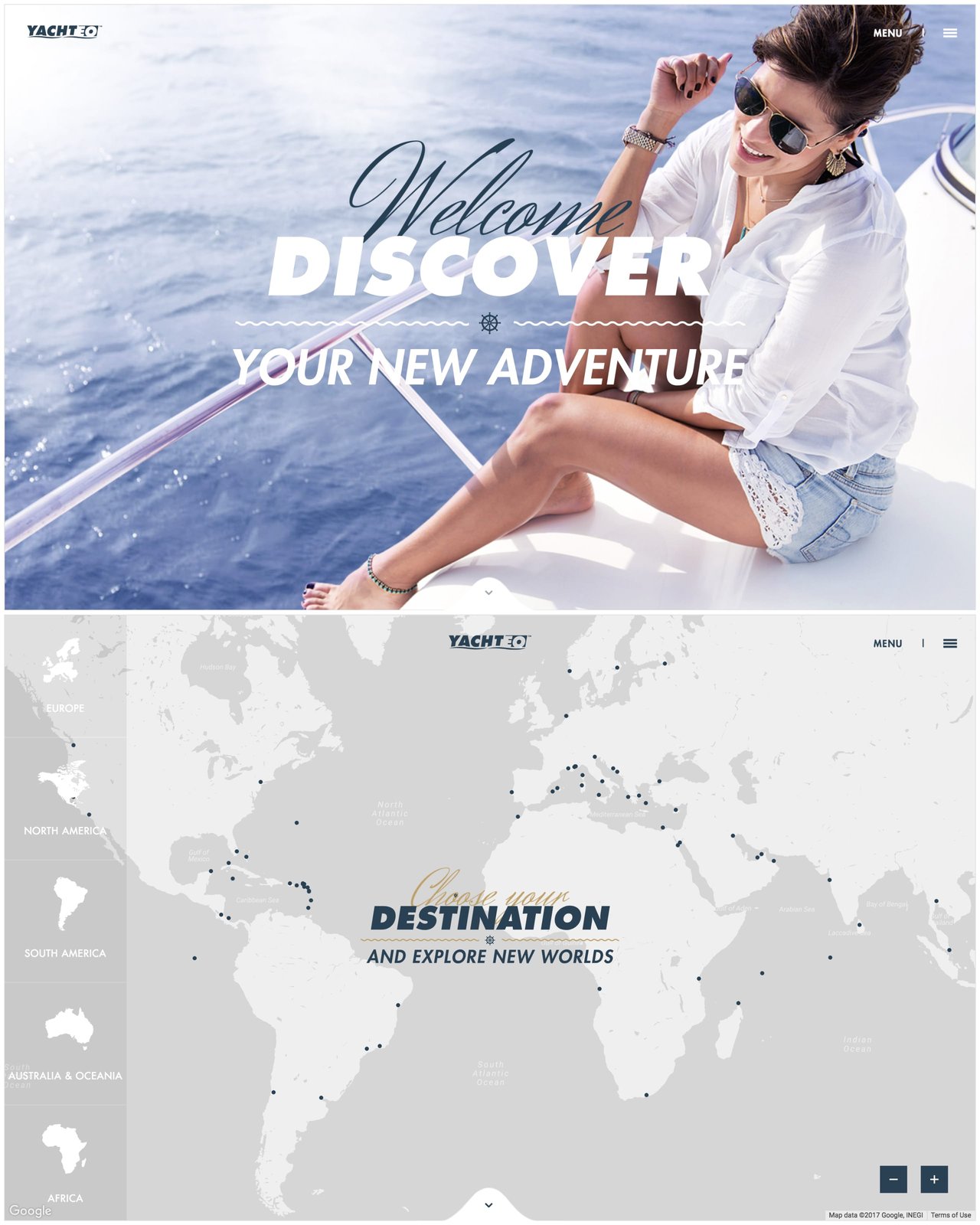 Yachteo Website Screenshot