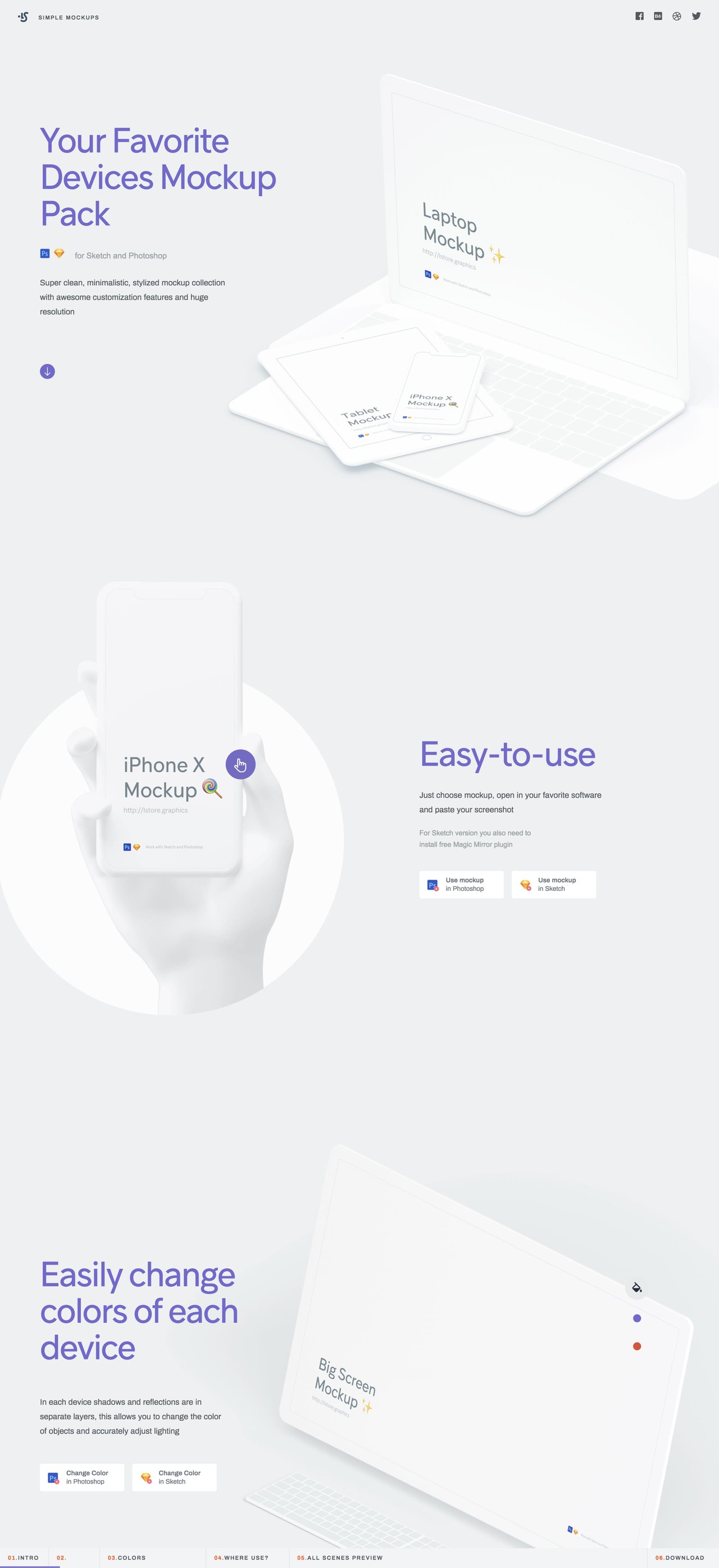 Simple Mockups Website Screenshot