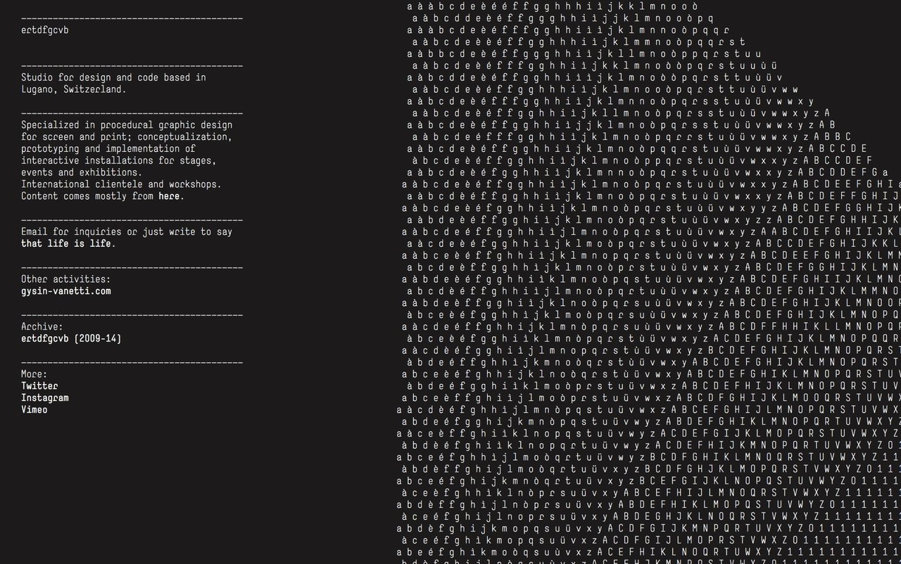 Andreas Gysin Website Screenshot