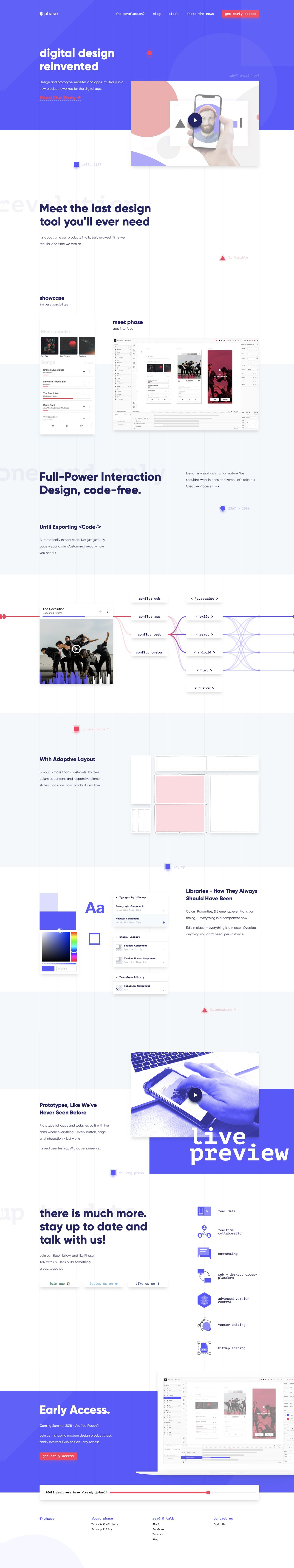 Phase Website Screenshot