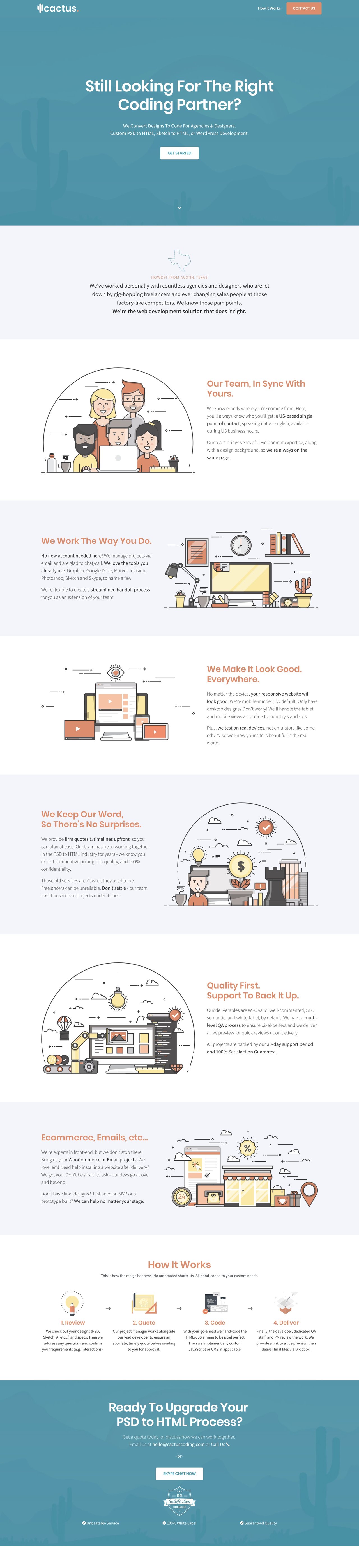 Cactus Coding Website Screenshot