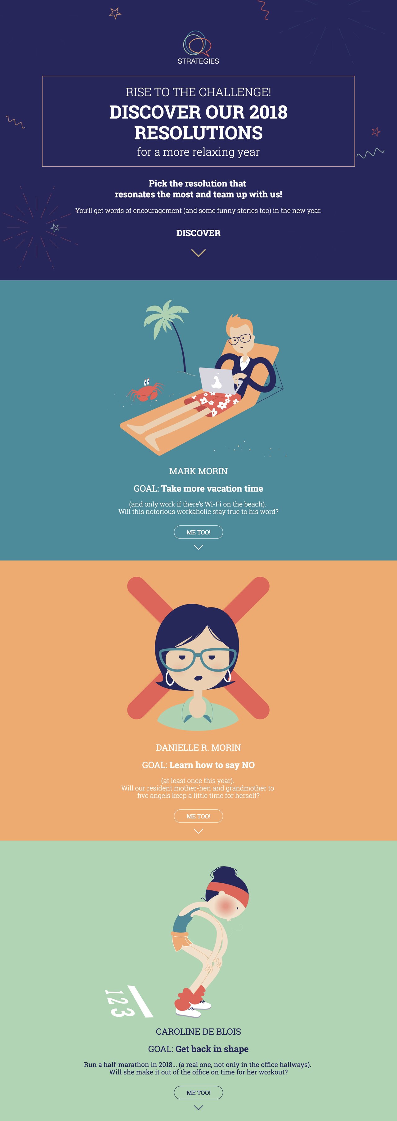 Rise to the 2018 Resolutions Challenge Website Screenshot