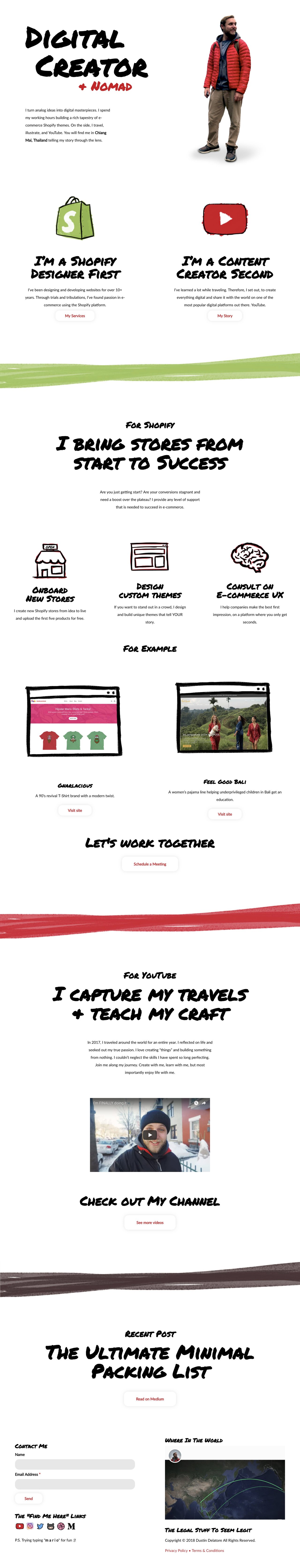 Whos Dustin Website Screenshot