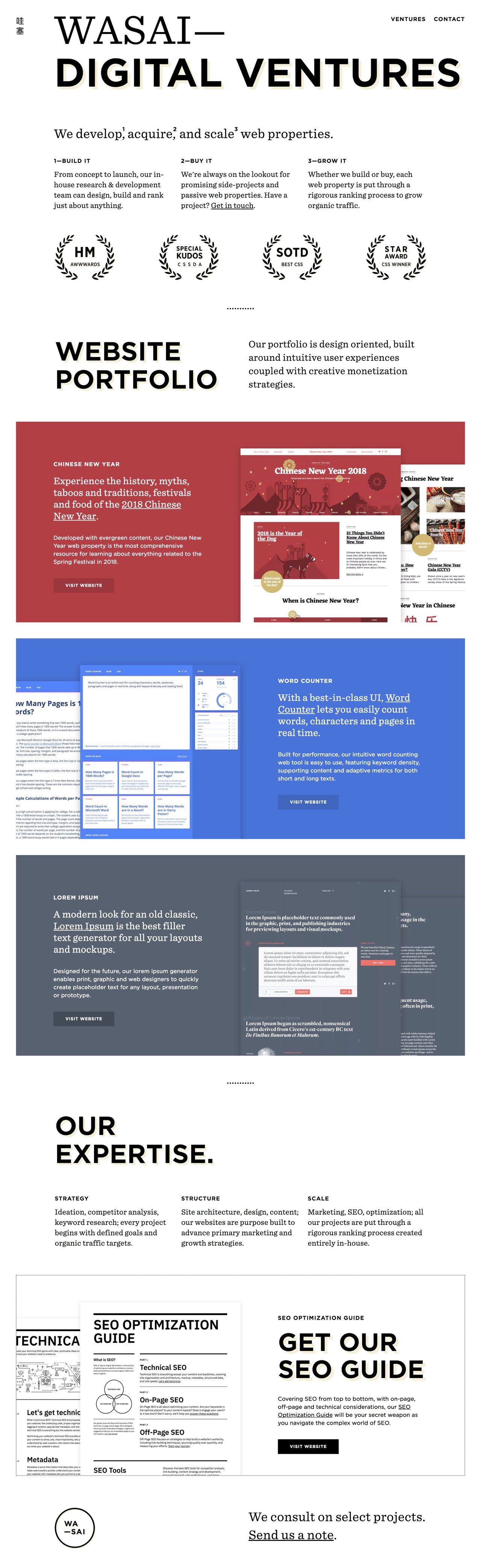 Wasai Website Screenshot