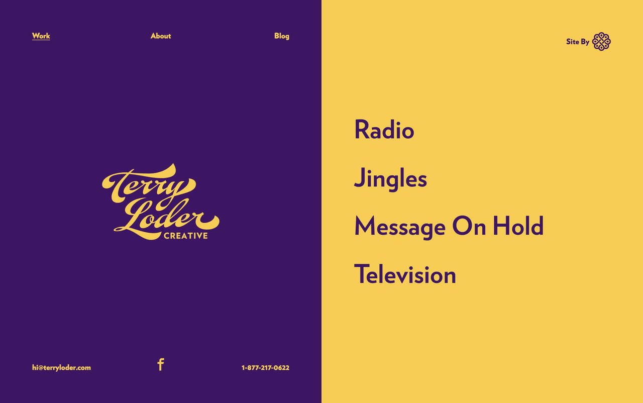 Terry Loder Creative Website Screenshot