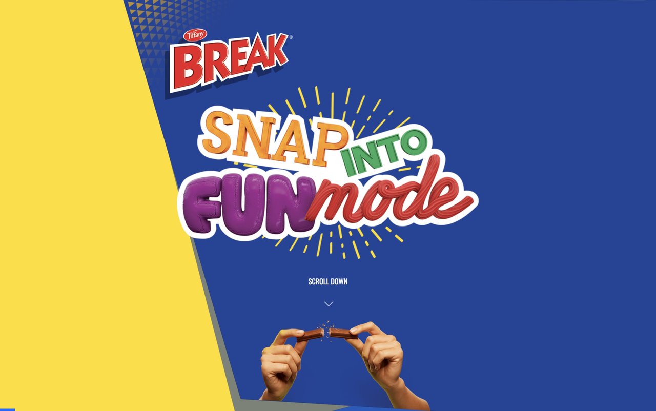 Tiffany Break Website Screenshot