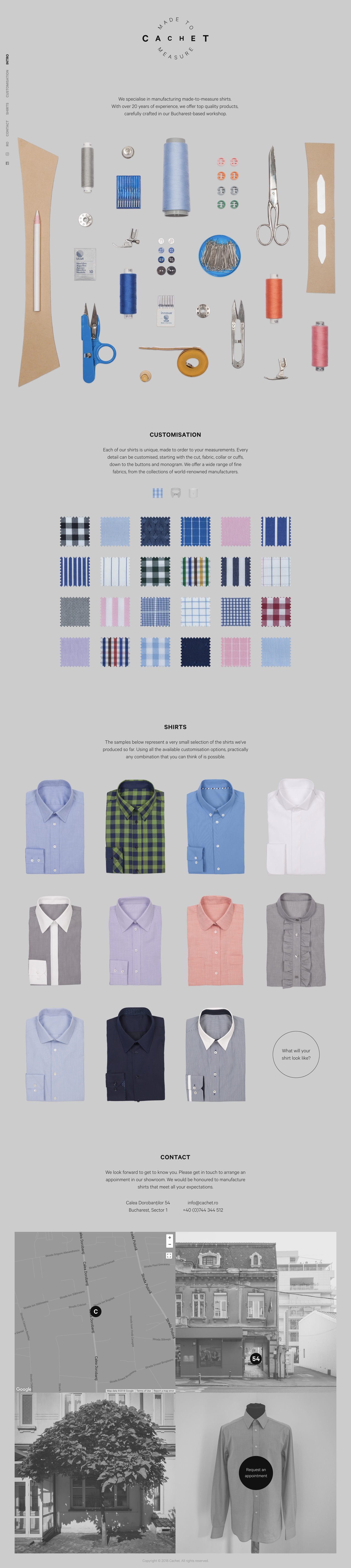 Cachet Website Screenshot