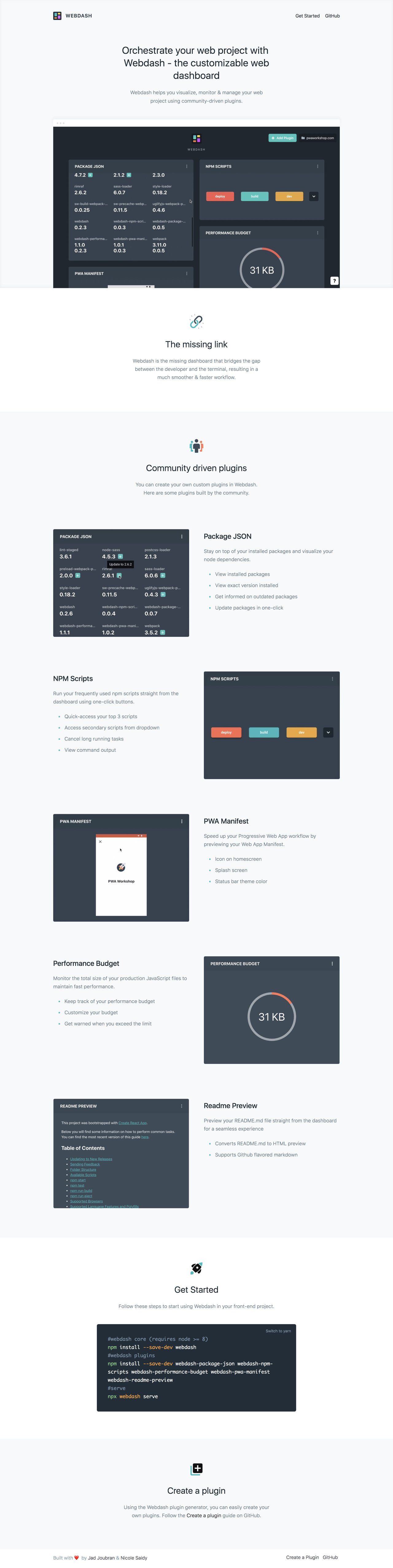 Webdash Website Screenshot