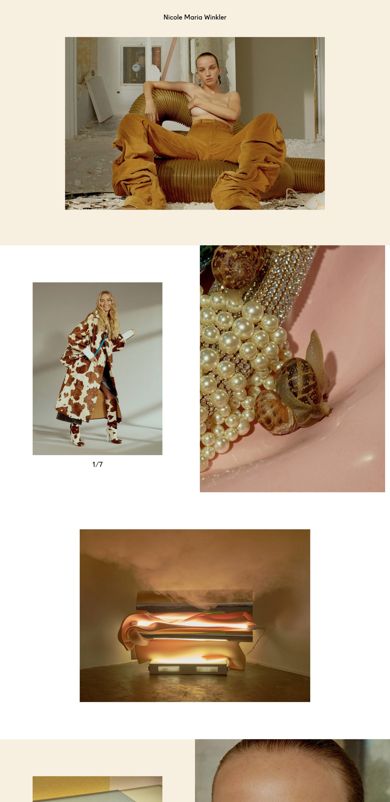 Nicole Maria Winkler Website Screenshot