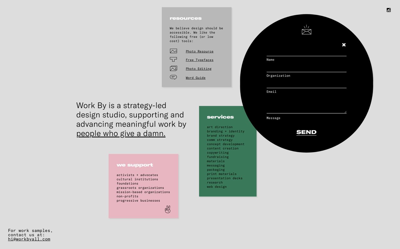 Work By Website Screenshot